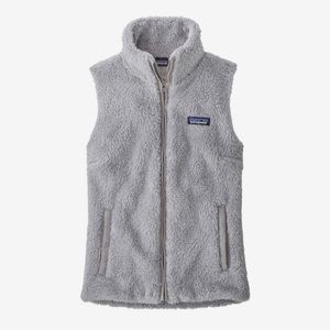 Patagonia Light Gray Sherpa Fleece Vest